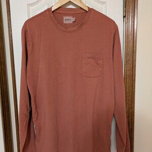 Pact Sweater Orange Men Large Organic Cotton